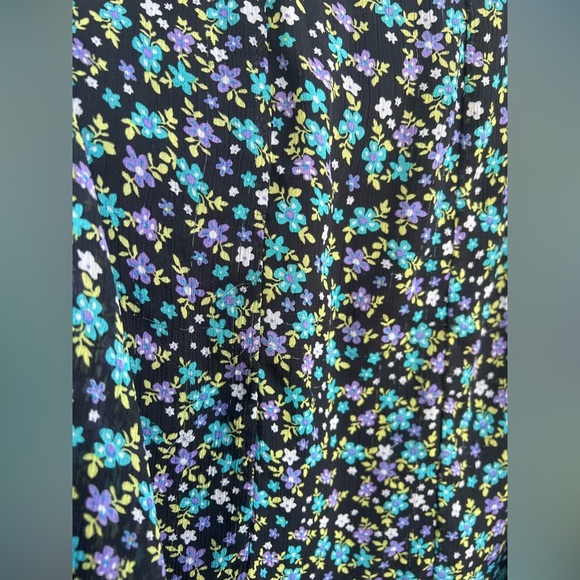 Dressbarn Size 22 Floral Chiffon Maxi Skirt Made in USA Lightweight - Picture 10 of 10